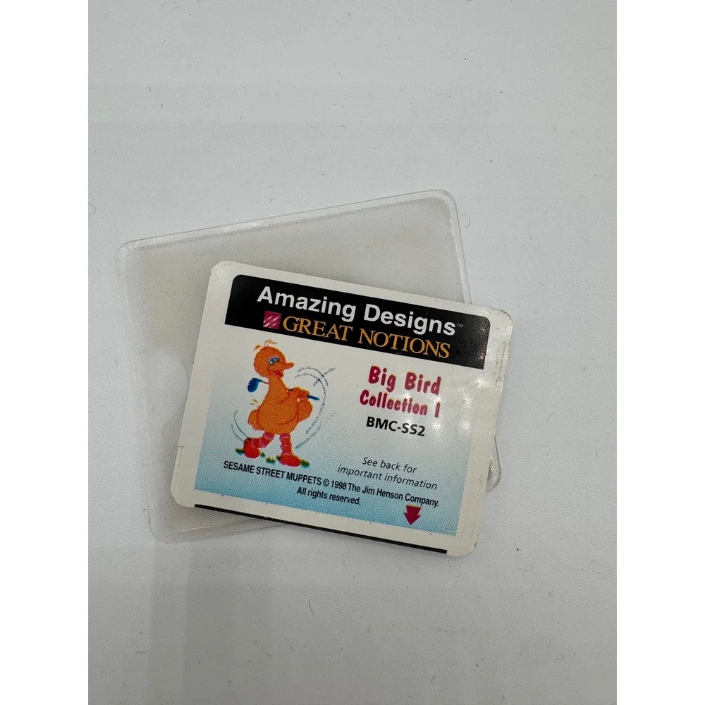 Amazing Designs Great Notions Big Bird Collection 1 Embroidery Card BMC-SS2 1998